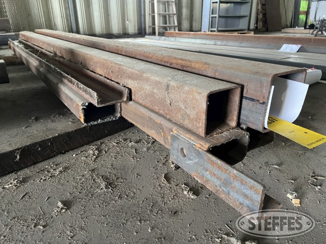 Reclaimed square steel tubing